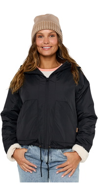 2025 Rip Curl Frauen Keepsakes Bomber 03CWJA - Washed Black