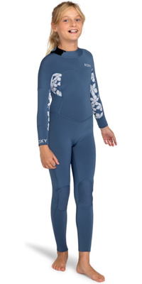 2026 Roxy Junior Swell Series 3/2mm R&uuml;ckenrei&szlig;verschluss Neoprenanzug ERGW103055 - Wild Wind Drifter Floral