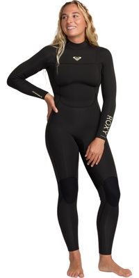 2026 Roxy Frauen Prologue+ 5/4mm Rückenreißverschluss Neoprenanzug 26BW213517 - Black