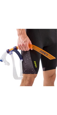 2026 ZONE3 Front Facing Swim Drill Snorkel SA18FFS - Orange / Clear / Navy