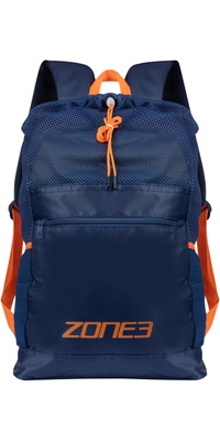 2026 ZONE3 Großer Mesh-Trainingsrucksack SA25LMTB103 - Navy / Orange