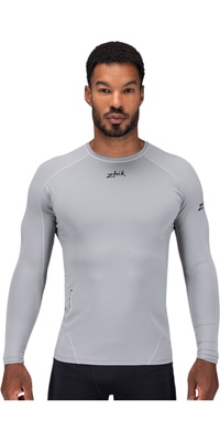 2026 Zhik Männer Eco Spandex LT Long Sleeve Baselayer Top DTP-0163-M-PLT - Platinum