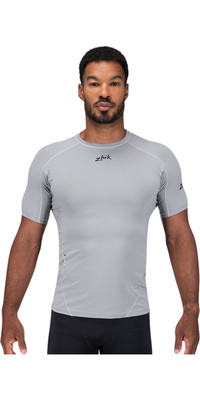 2026 Zhik Männer Eco Spandex LT Short Sleeve Baselayer Top DTP-0167-M-PLT - Platinum