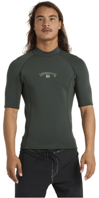 2026 Billabong M&auml;nner Absolute Neopren-Oberteil Mit Kurzen Ärmeln ABYW900105 - Forest