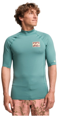 2026 Billabong Männer Neuauflage: Kurzarm-Lycra-Weste EBYWR03027 - Sea Green