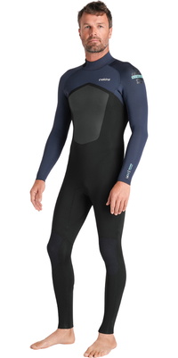 2026 C-Skins Männer Nuwave Legend 3/2mm Rückenreißverschluss Neoprenanzug C-NLE32MBZ - Black / Bluestone / Petrol