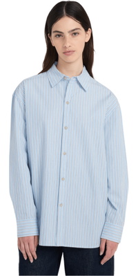 2026 Element Frauen Klassisches Boyfriend-Hemd ELJWT00117 - Classic Stripes Blue
