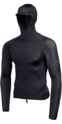 2026 Florence Marine X Männer Langärmelige Lycra-Weste Mit Kapuze FMSS00030 - Black
