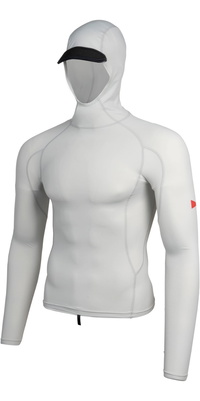 2026 Florence Marine X Männer Langärmelige Utility-Weste Mit Kapuze Und Taschen Aus Lycra FMSS00011 - Silver