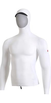 2026 Florence Marine X Männer Langärmelige Utility-Weste Mit Kapuze Und Taschen Aus Lycra FMSS00011 - White