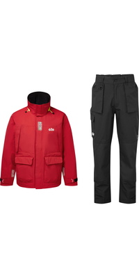 2026 Gill M&auml;nner OS3 Coastal Segelanzug OS34JOS33P  Rot / Black