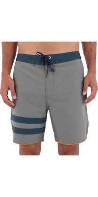 2026 Hurley Mens Phantom Eco Block Party Solid 18 Boardshorts HSP26MMBS07158 - Great White