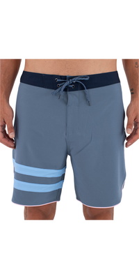 2026 Hurley Männer Phantom Eco Block Party Solid 18 Boardshorts HSP26MMBS07158 - Grey Teal
