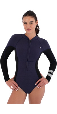2026 Hurley Frauen Air Texture 2/2mm Reißverschluss Vorne Frühlingsanzug WSS0013242 - Vintage Iris