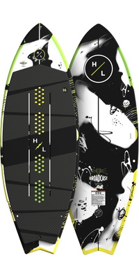2026 Hyperlite -Broadcast-Wakesurfer-Board H26BC.1  Black / Grün / Gelb