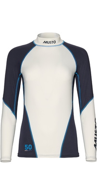 2026 Musto Frauen Champ Langarm-Lycra-Weste 82185  Weiß / Navy