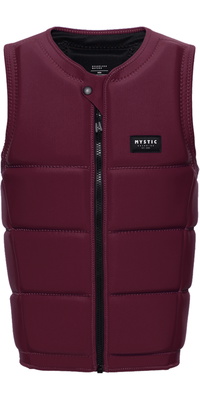 2026 Mystic Männer Star Front Zip Wake Impact Vest 35005.240245 - Oxblood Red