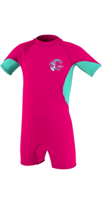 2026 O'Neill Junior Basic Skins UV-Anzug 5712G  Wassermelone / Hellblau / White