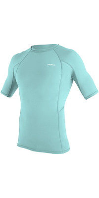 2026 ONeill Mens Basic Skins Short Sleeve Rash Vest 5713 - Canal Blue