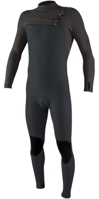 2026 ONeill M&auml;nner Hyperfreak Wind 4/3mm+ Brustrei&szlig;verschluss Neoprenanzug 5628 - Tempered Steel / Graphite