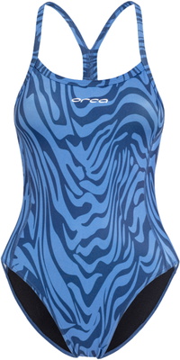 2026 Orca Frauen Einteiliger Badeanzug Mit Schmalen Trägern Core MS53  Deep Blue Blue Sky