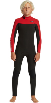 2026 Quiksilver Junior Everyday Sessions 3/2mm R&uuml;ckenrei&szlig;verschluss Neoprenanzug EQBW103114 - High Risk Red
