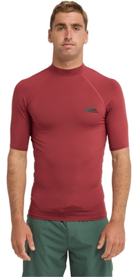 2026 Quiksilver M&auml;nner Everyday UPF50 Kurzarm-Lycra-Weste AQYWR03130 - Burnt Russet