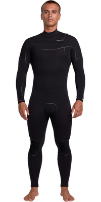 2026 Quiksilver M&auml;nner Marathon Sessions 4/3mm Brustrei&szlig;verschluss Neoprenanzug 25AW213503 - Black
