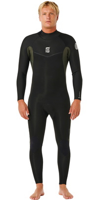 2026 Rip Curl Männer Dawn Patrol 3/2mm Rückenreißverschluss Neoprenanzug 16UMFS - Deep Cactus