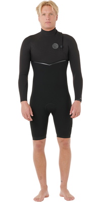 2026 Rip Curl Männer E-Bomb 2mm Zip-frei Langärmel Frühlings-Anzug 123MSP - Black
