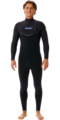 2026 Rip Curl M&auml;nner E-Bomb 3/2mm Zip-frei Neoprenanzug 17OMFS - Black / Blue