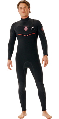 2026 Rip Curl M&auml;nner Flashbomb Fusion 3/2mm Brustrei&szlig;verschluss Neoprenanzug 177MFS - Black