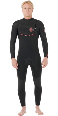 2026 Rip Curl M&auml;nner Flashbomb Fusion 4/3mm Brustrei&szlig;verschluss Neoprenanzug 176MFS - Black