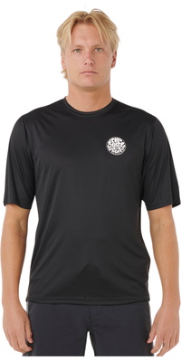 2026 Rip Curl Männer Icons Of Surflite UPF Kurzarm-Lycra-Weste 163MRV - Black