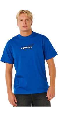 2026 Rip Curl M&auml;nner Inner Visions Blast Over Tee 0XNMTE - Electric Cobalt