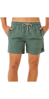 2026 Rip Curl Männer Offset Washed Volley Boardshorts 0ENMBO - Moss