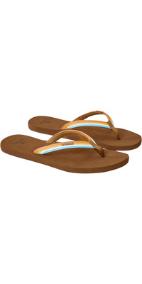 2026 Rip Curl Frauen Freedom Bloom Flip-Flops Mit Offener Zehenpartie 183WOT - Multicolor