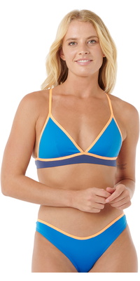 2026 Rip Curl Frauen Mirage Fusion Xback Tri Bikini Top 0S7WSW - Blue