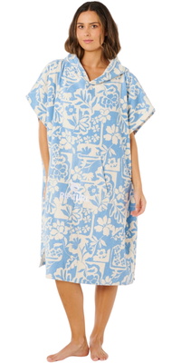 2026 Rip Curl Womens Mixed Hooded Poncho Towel 00VWTO - Blissful Blue
