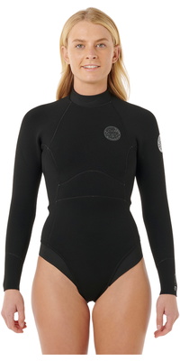 2026 Rip Curl Frauen Ultimate G-Bomb 2/2mm Rückenreißverschluss Langärmel Frühlingsanzug 148WSP - Black