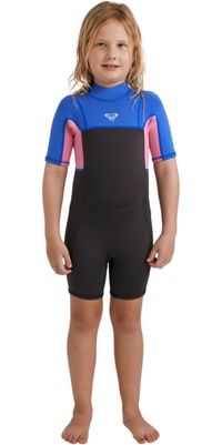 2026 Roxy Toddler Prologue+ 2/2mm Back Zip Shorty Wetsuit 26QW253501 - Cobalt