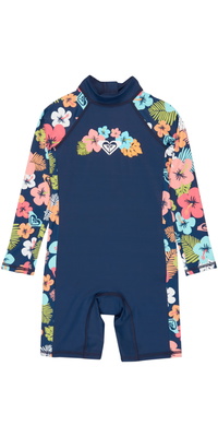 2026 Roxy Junior Morning Flower UV-Anzug ERLWR03361 - Mood Indigo Morning Flowers Tw