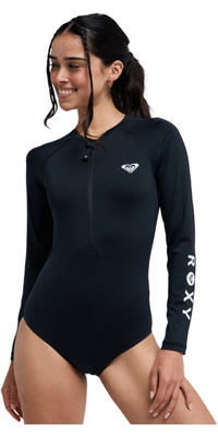2026 Roxy Frauen Essentials Langarm Front Zip Surfanzug ERJWR03906 - Anthracite