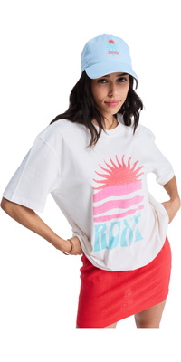 2026 Roxy Frauen Hangloose Poster Kurzarm-T-Shirt ERJZT06090 - Coconut Milk