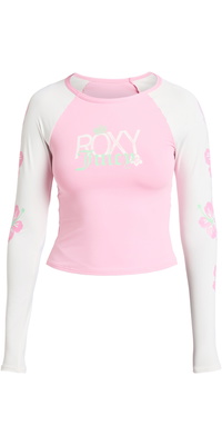 2026 Roxy Womens Roxy Juicy Long Sleeve Lycra Rash Vest ERJWR03938 - Coconut Milk