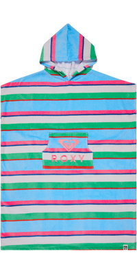 2026  Roxy   Frauen  Stay Magical Bedrucktes  Poncho -Handtuch ERJAA04433  Cloud Dancer Classic Stripe