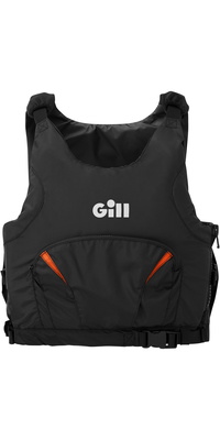 2026 Gill Pursuit Pro Racer Side Zip 50N Buoyancy Aid 4916 - Black / Orange