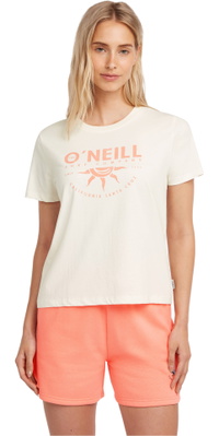 2026 ONeill Frauen Vorderseitendruck T-Shirt 1850265 - Snow White