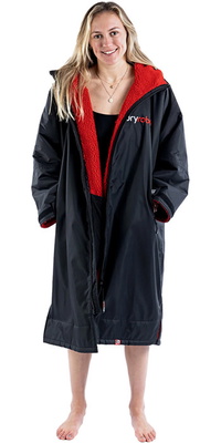 2025 Dryrobe Advance Langarmshirt Zum Wechseln Robe V3 DALSV3 - Black / Red