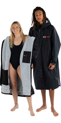 2026 Dryrobe Advance Langarm-Umkleidemantel DALSV3  Black / Grau